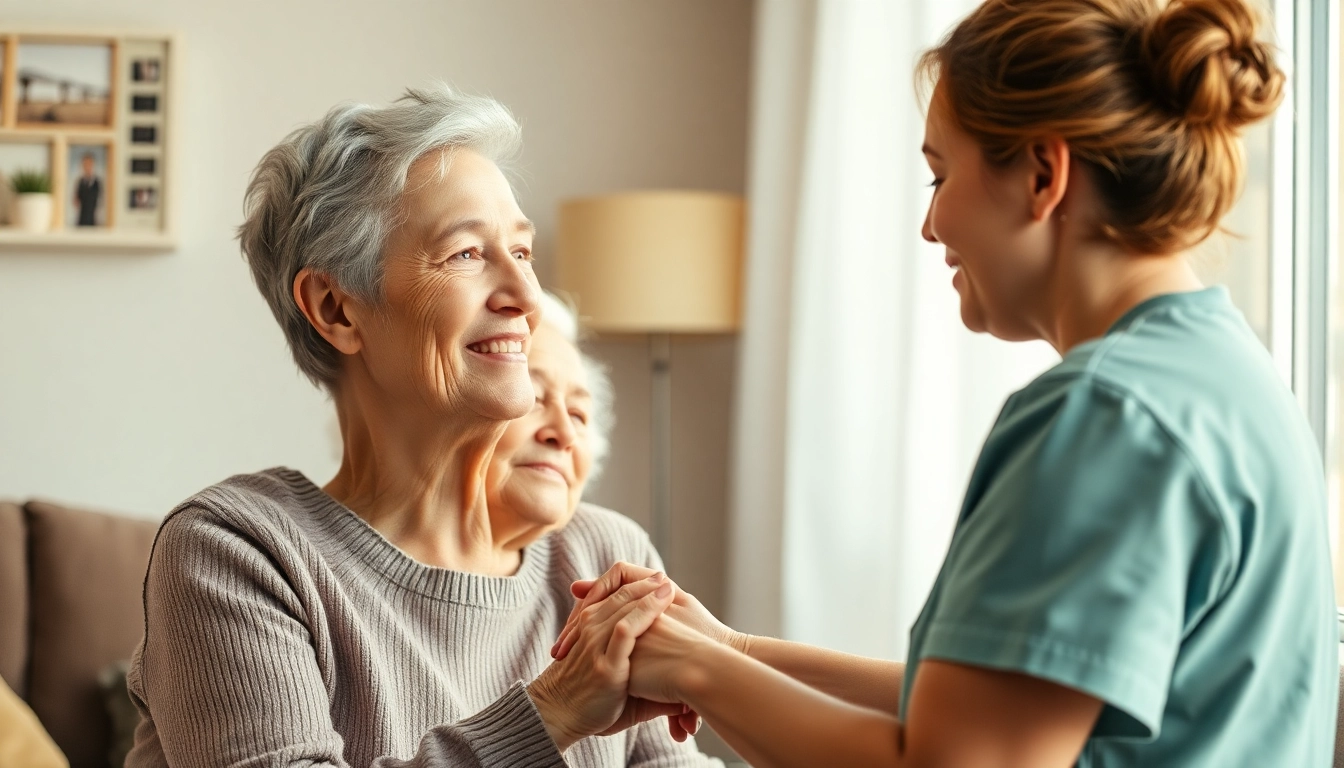 Supportive caregiver providing assistance to an elderly client in Castrop-Rauxel with expertise in pflegedienst services.