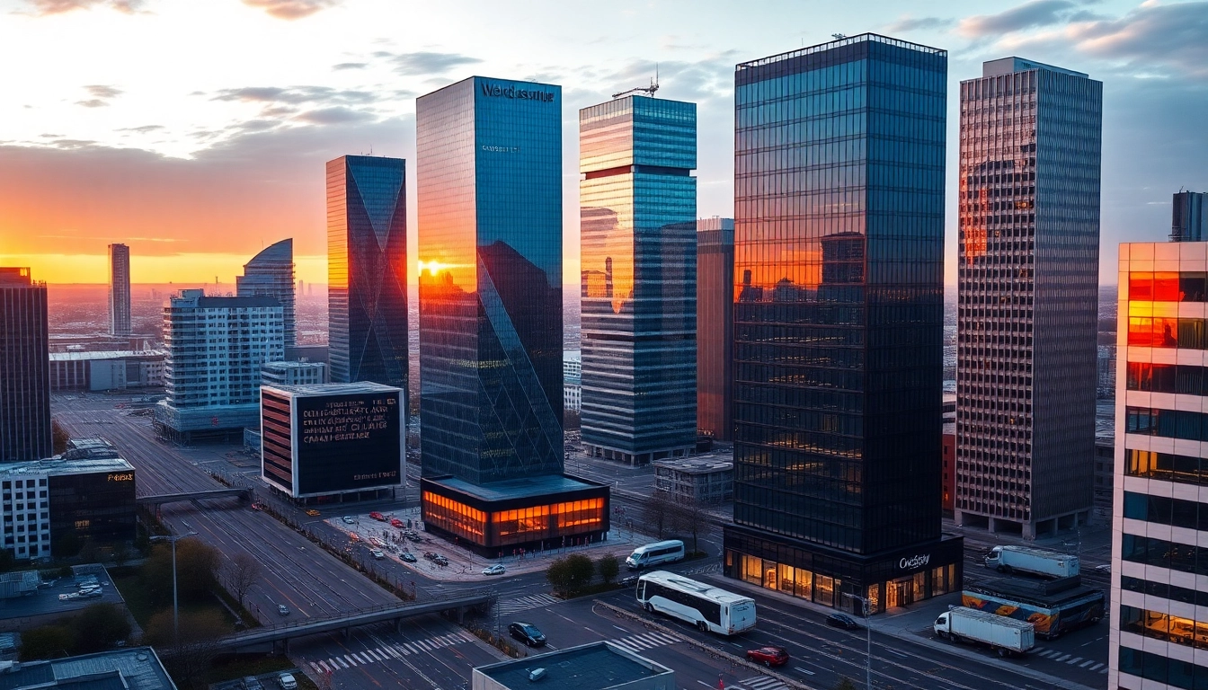 Starting a business in Poland with a vibrant city skyline showcasing Warsaw's entrepreneurial spirit.