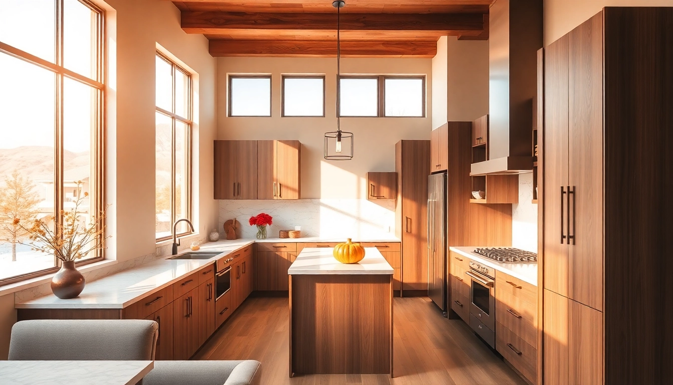 Elevate Builders is Utah showcasing a beautifully designed kitchen interior with modern features.