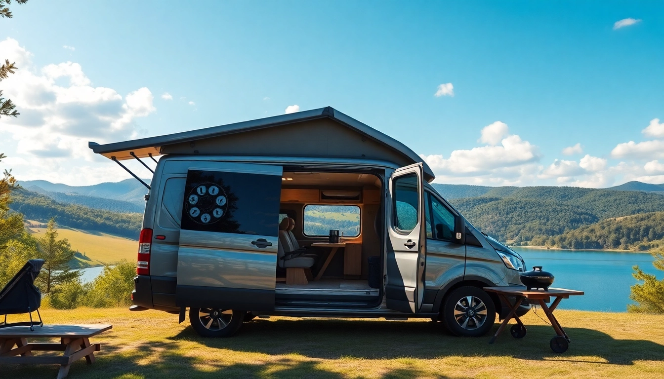 Experience the beauty of the perfect campervan in a stunning natural landscape.
