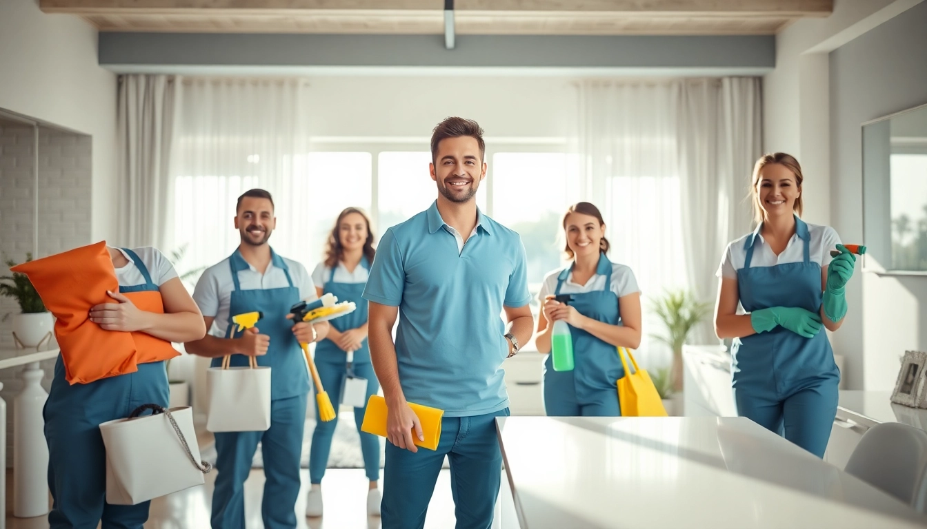 Experience quality bond cleaning Brisbane with professional cleaners showcasing a bright apartment.