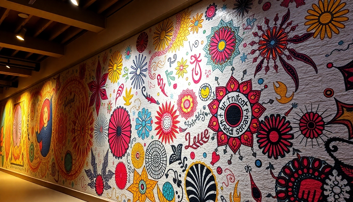 Enhance your space with creative druk ścienny artwork showcasing diverse patterns and vivid colors.