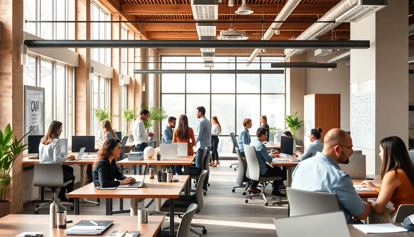 Engaged professionals collaborate in a modern workspace while discussing strategies for 美洽官网.