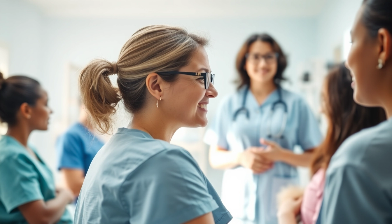 Supportive nurse assisting patient representing Alabama Board of Nursing's commitment to healthcare.