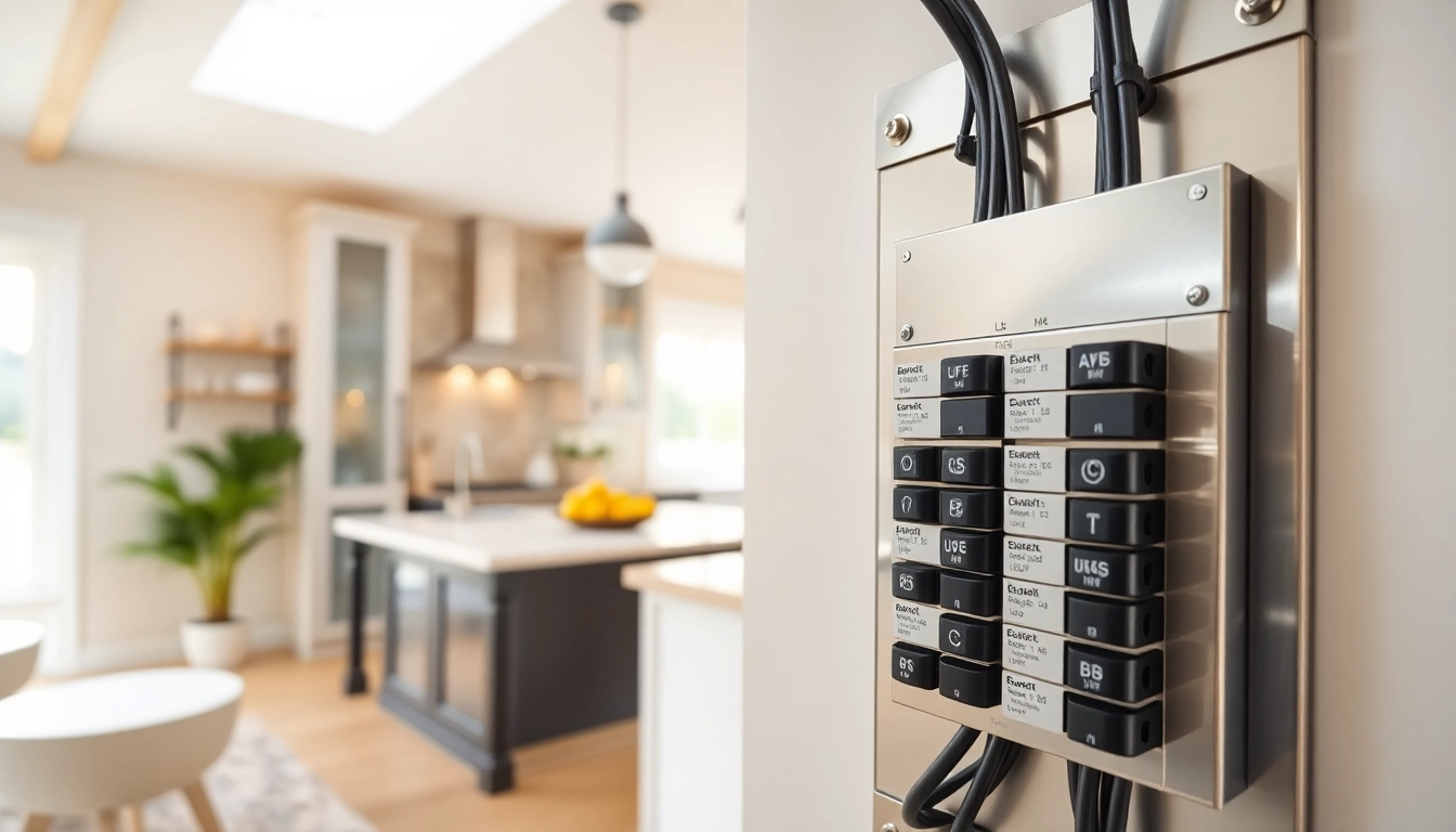 Showcase of an Electrical Panel installation in a modern home with a focus on safety and functionality.