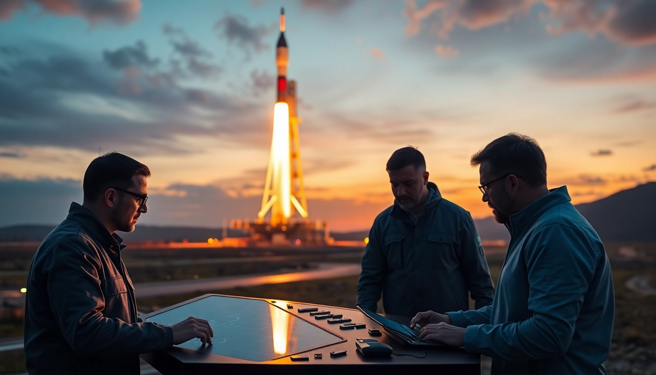 Visual representation capturing the Revenue Rocket Lab's rocket launch, highlighting innovation and teamwork.
