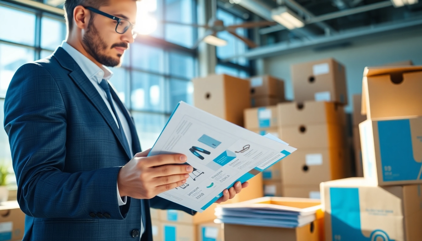 Explore the essentials of amazon wholesale through a professional examining products in a bright office.