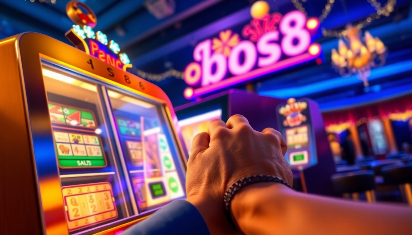 Mainkan bos88 slot dengan slot mesin yang cerah dan menarik perhatian.