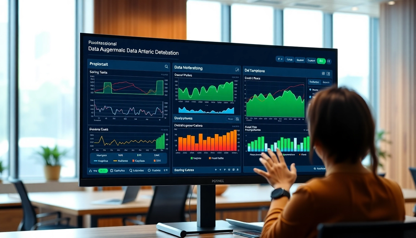 Visualize Data anomaly detection trends and insights on a modern analytics dashboard