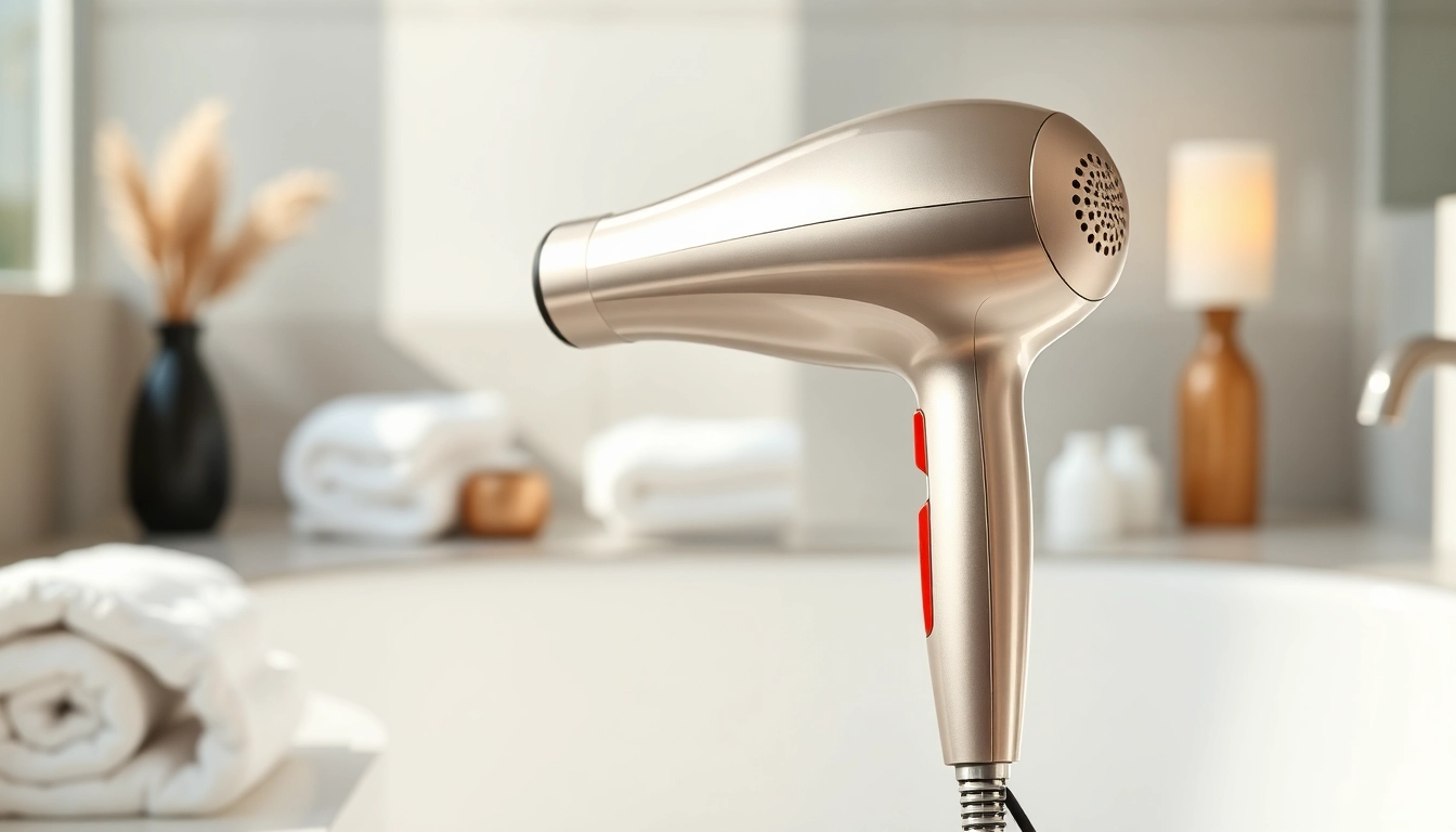 Experience the power of the best blow dryer with a sleek design, ideal for effortless styling.