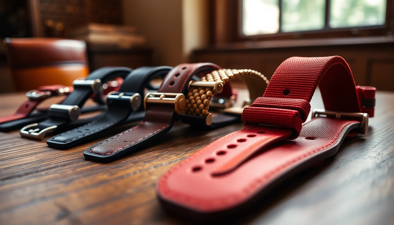Browse a variety of stylish uk watch straps showcasing leather and NATO designs.