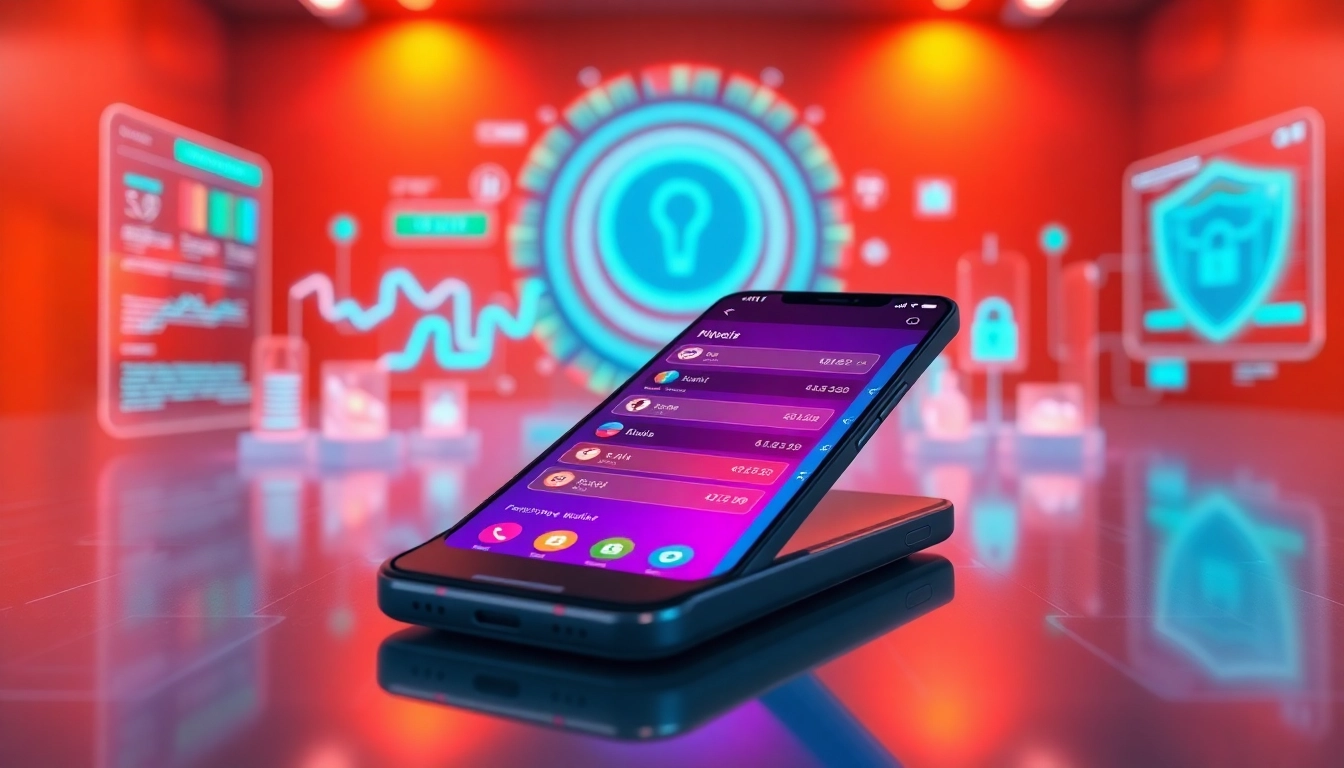 Showcasing guarda crypto wallet app interface on smartphone with vibrant design and security features.