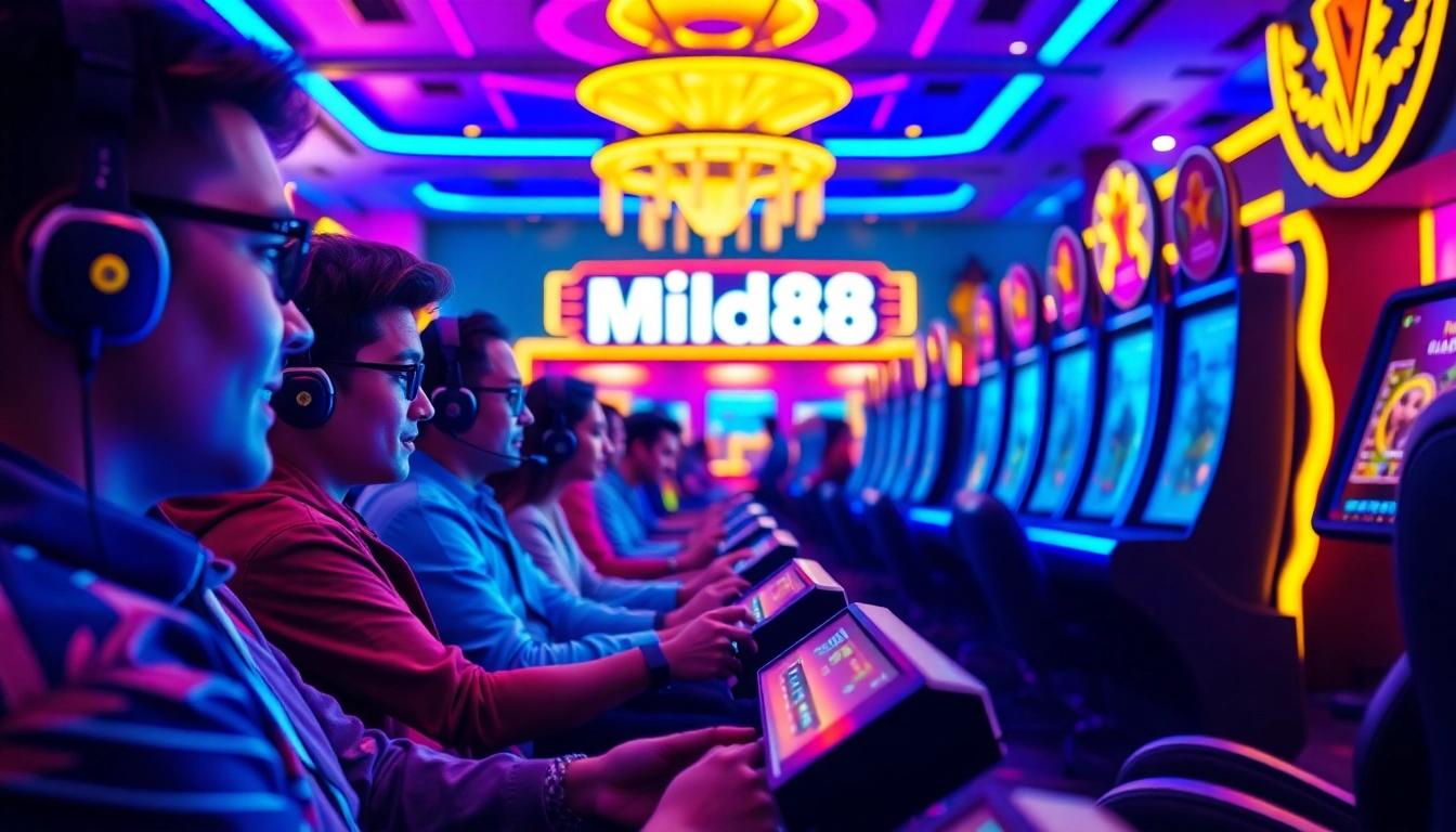Permainan online mild88 yang menarik dengan suasana kasino yang penuh warna.