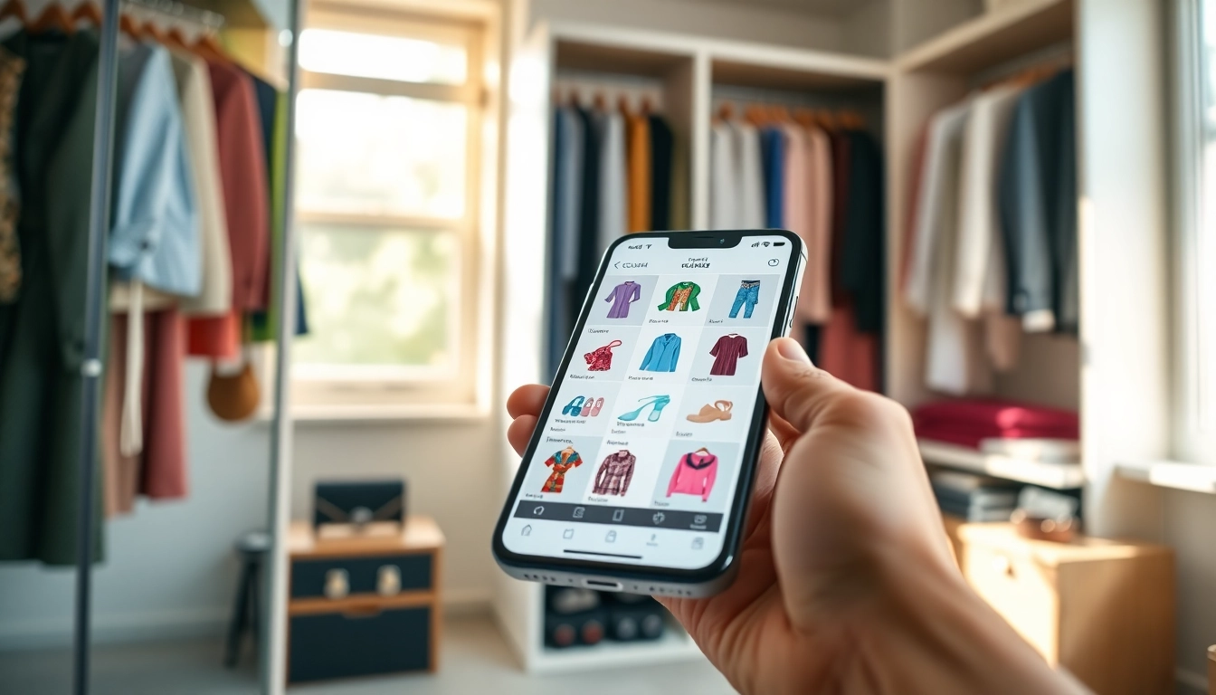 Showcasing the best closet app with sleek interface and vibrant organization.