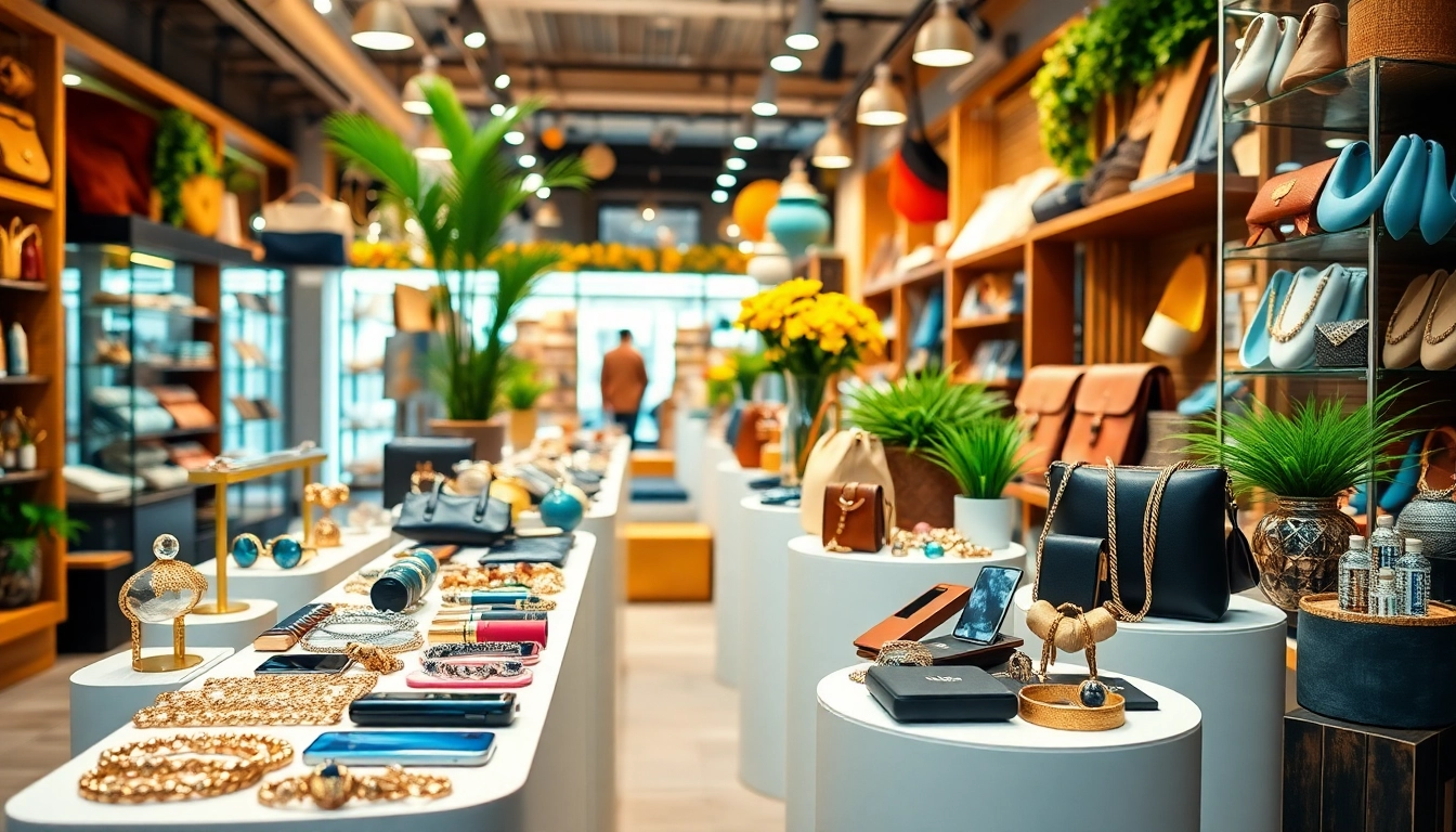 Explore all Accessories showcased vibrantly in a market, highlighting diversity and engaging ambiance.